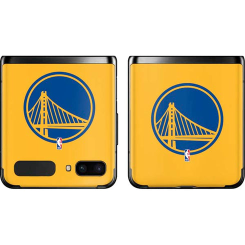 NBA Golden State Warriors Large Logo Galaxy Z Flip Skin