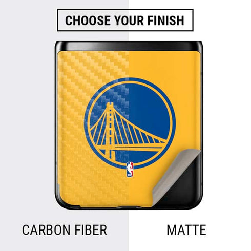 NBA Golden State Warriors Large Logo Galaxy Z Flip Skin