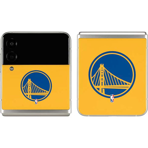 NBA Golden State Warriors Large Logo Galaxy Z Flip3 5G Skin