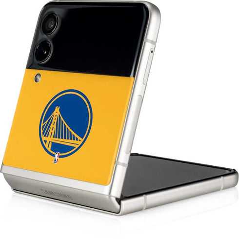 NBA Golden State Warriors Large Logo Galaxy Z Flip3 5G Skin