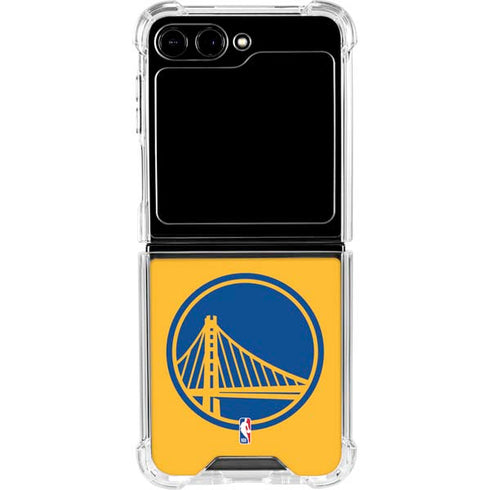 NBA Golden State Warriors Large Logo Galaxy Z Flip5 5G Clear Case