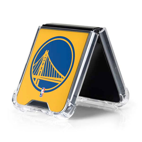 NBA Golden State Warriors Large Logo Galaxy Z Flip5 5G Clear Case