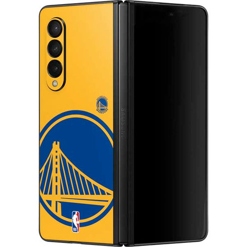 NBA Golden State Warriors Large Logo Galaxy Z Fold3 5G Skin
