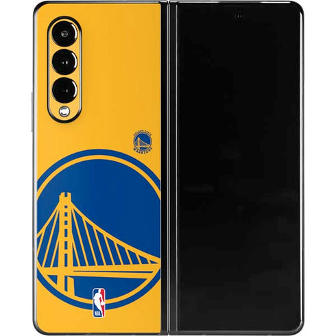 NBA Golden State Warriors Large Logo Galaxy Z Fold3 5G Skin