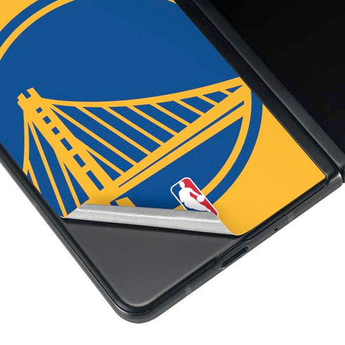 NBA Golden State Warriors Large Logo Galaxy Z Fold3 5G Skin