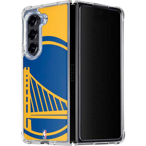 NBA Golden State Warriors Large Logo Galaxy Z Fold5 5G Clear Case