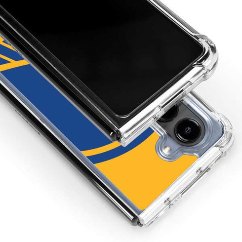 NBA Golden State Warriors Large Logo Galaxy Z Fold5 5G Clear Case
