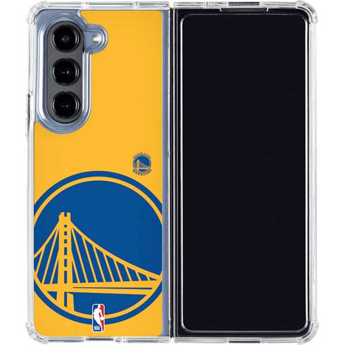 NBA Golden State Warriors Large Logo Galaxy Z Fold5 5G Clear Case