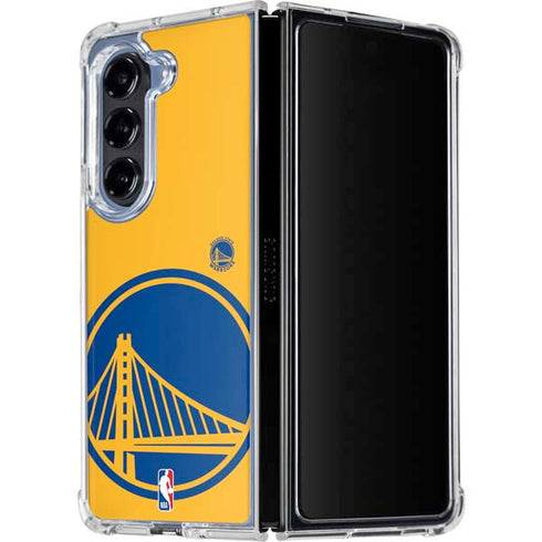 NBA Golden State Warriors Large Logo Galaxy Z Fold5 5G Clear Case