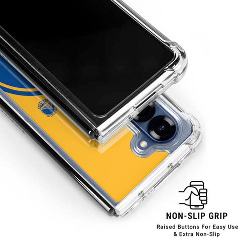 NBA Golden State Warriors Large Logo Galaxy Z Fold7 Clear Case