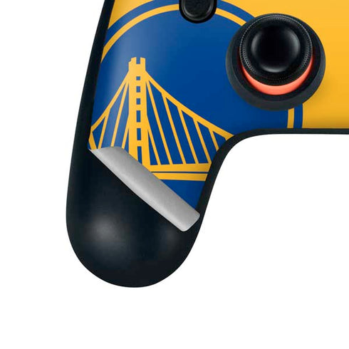 NBA Golden State Warriors Large Logo Google Stadia Controller Skin