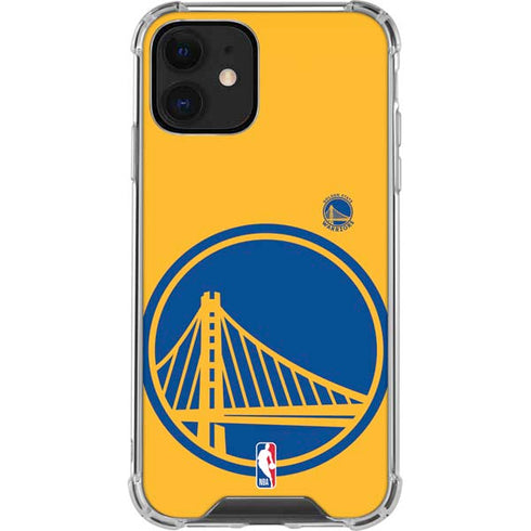 NBA Golden State Warriors Large Logo iPhone 12 Clear Case