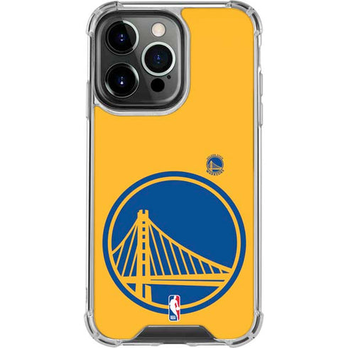 NBA Golden State Warriors Large Logo iPhone 14 Pro Clear Case