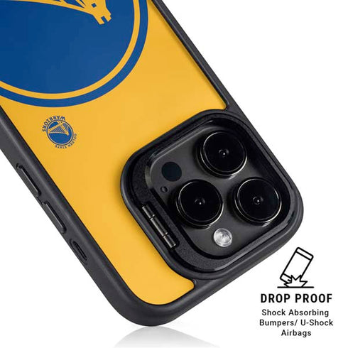 NBA Golden State Warriors Large Logo iPhone 14 Pro Kickstand Case