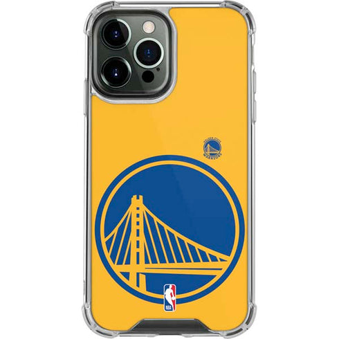 NBA Golden State Warriors Large Logo iPhone 14 Pro Max Clear Case