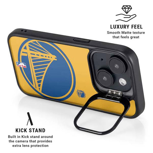 NBA Golden State Warriors Large Logo iPhone 15 Plus Kickstand Case