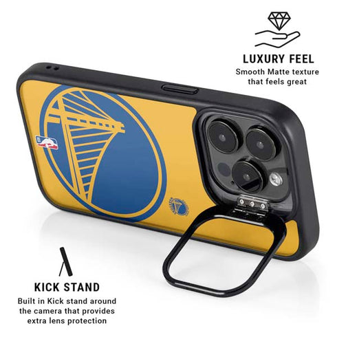 NBA Golden State Warriors Large Logo iPhone 15 Pro Max Kickstand Case
