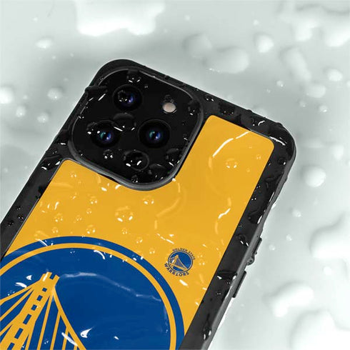 NBA Golden State Warriors Large Logo iPhone 15 Pro Waterproof Case