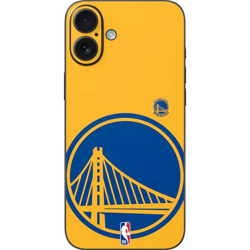 NBA Golden State Warriors Large Logo iPhone 16 Plus Skin