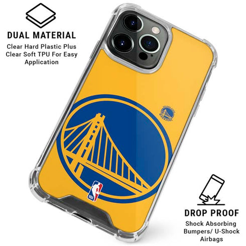 NBA Golden State Warriors Large Logo iPhone 16 Pro Clear Case