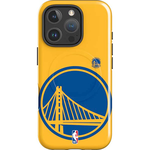 NBA Golden State Warriors Large Logo iPhone 16 Pro Magsafe Impact Case