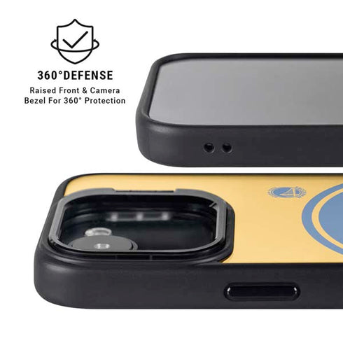 NBA Golden State Warriors Large Logo iPhone 16e Kickstand Case