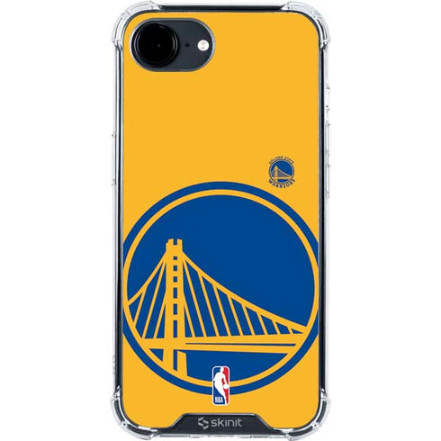 NBA Golden State Warriors Large Logo iPhone 16e Clear Case