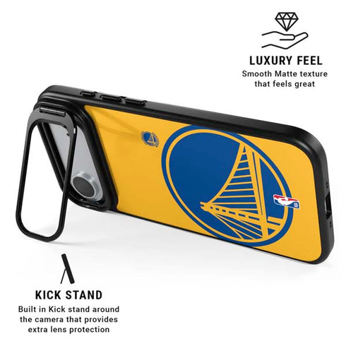 NBA Golden State Warriors Large Logo iPhone 17 Air Kickstand Case