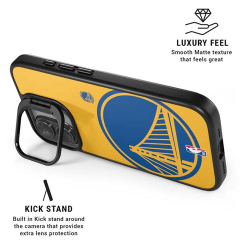 NBA Golden State Warriors Large Logo iPhone 17 Kickstand Case
