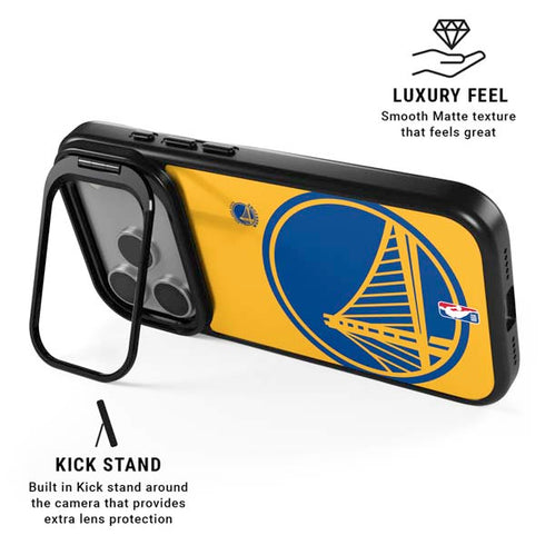 NBA Golden State Warriors Large Logo iPhone 17 Pro Kickstand Case