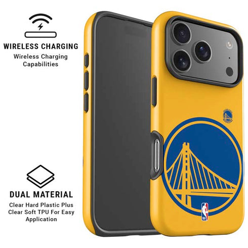 NBA Golden State Warriors Large Logo iPhone 17 Pro Magsafe Impact Case