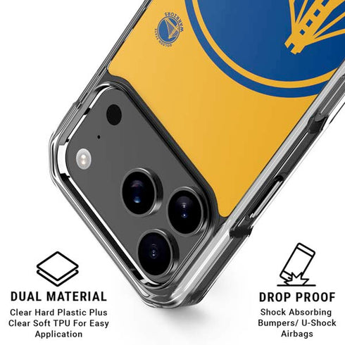 NBA Golden State Warriors Large Logo iPhone 18 Pro Clear Case