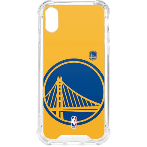 NBA Golden State Warriors Large Logo iPhone XS Clear Case