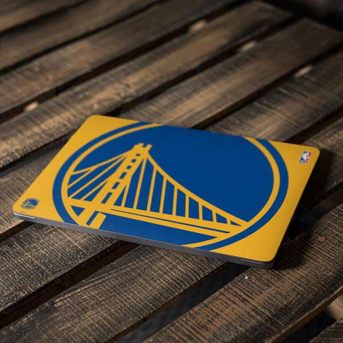 NBA Golden State Warriors Large Logo Apple MacBook Air Skin