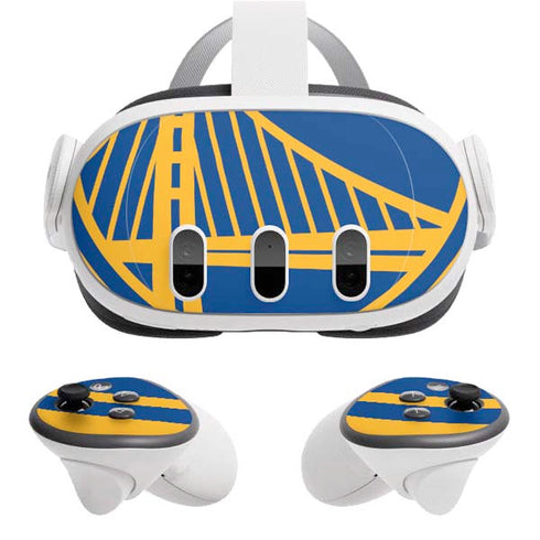 NBA Golden State Warriors Large Logo Meta Quest 3 Skin