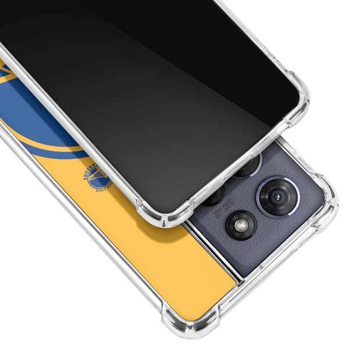 NBA Golden State Warriors Large Logo Moto G 5G (2025) Clear Case
