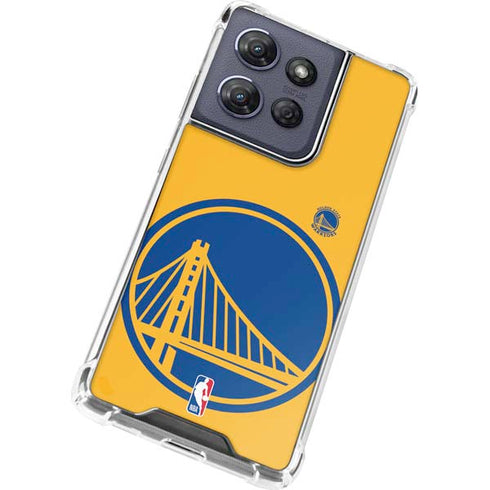 NBA Golden State Warriors Large Logo Moto G Play 5G (2025) Clear Case