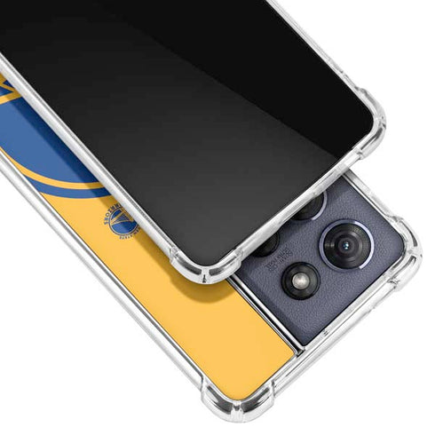 NBA Golden State Warriors Large Logo Moto G Play 5G (2025) Clear Case