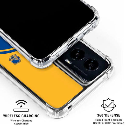 NBA Golden State Warriors Large Logo Moto G Power 5G (2024) Clear Case