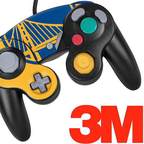NBA Golden State Warriors Large Logo Nintendo GameCube Controller Skin