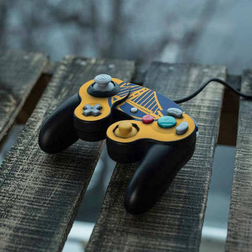 NBA Golden State Warriors Large Logo Nintendo GameCube Controller Skin