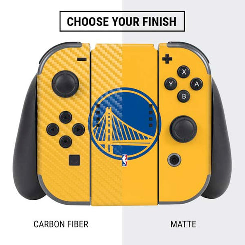 NBA Golden State Warriors Large Logo Nintendo Switch Bundle Skin