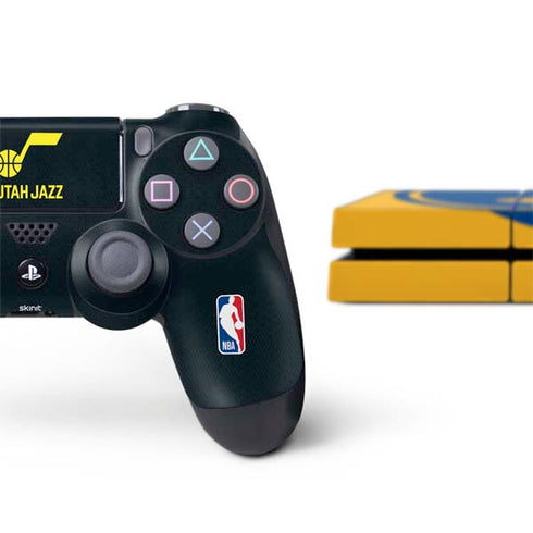 NBA Golden State Warriors Large Logo PS4 Console and Controller Bundle Skin