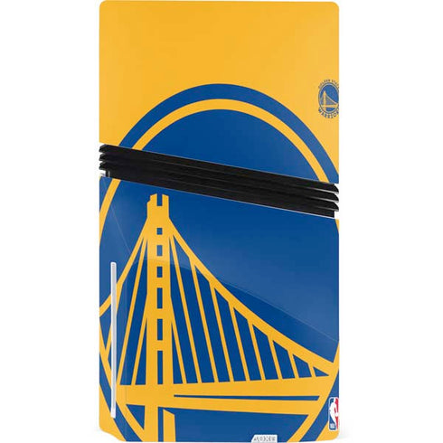 NBA Golden State Warriors Large Logo PS5 Pro Disk Bundle Skin