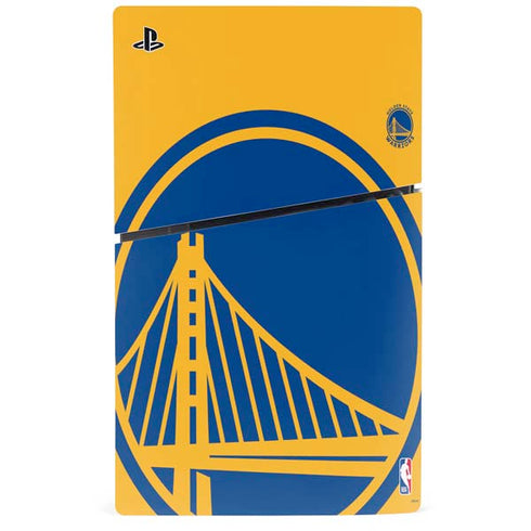 NBA Golden State Warriors Large Logo PS5 Slim Digital Edition Bundle Skin