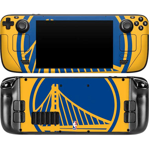 NBA Golden State Warriors Large Logo Steam Deck Handheld Gaming Computer Skin