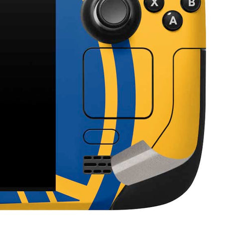 NBA Golden State Warriors Large Logo Steam Deck Handheld Gaming Computer Skin