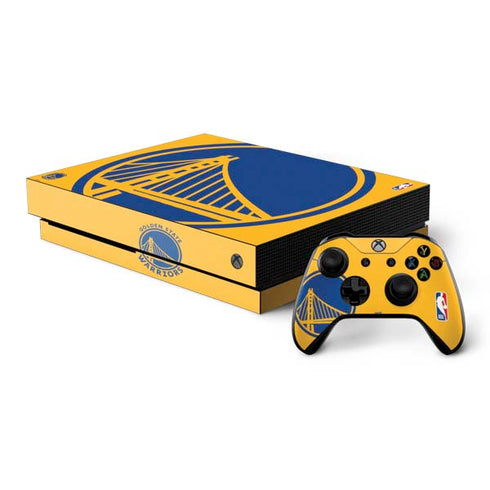 NBA Golden State Warriors Large Logo Xbox One X Bundle Skin