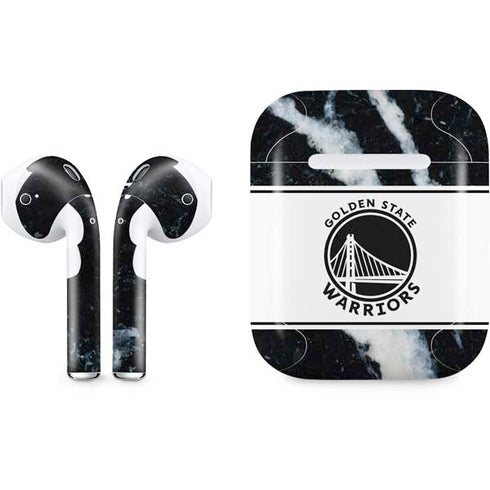 NBA Golden State Warriors Marble Apple AirPods Skin