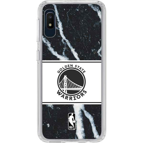 NBA Golden State Warriors Marble Galaxy A10e Clear Case